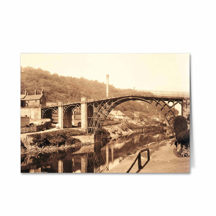The Cast Iron Bridge over River Severn Greeting Card