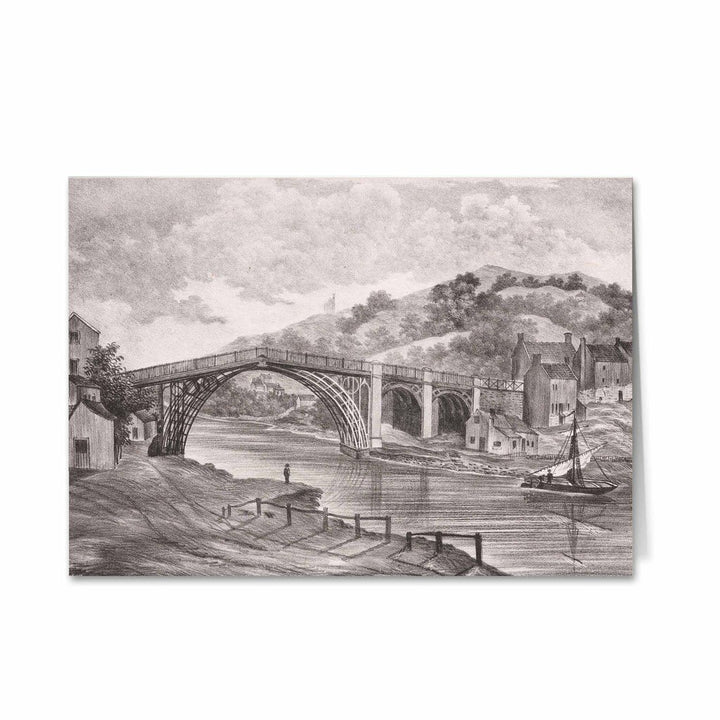 The Cast Iron Bridge over River Severn Greeting Card