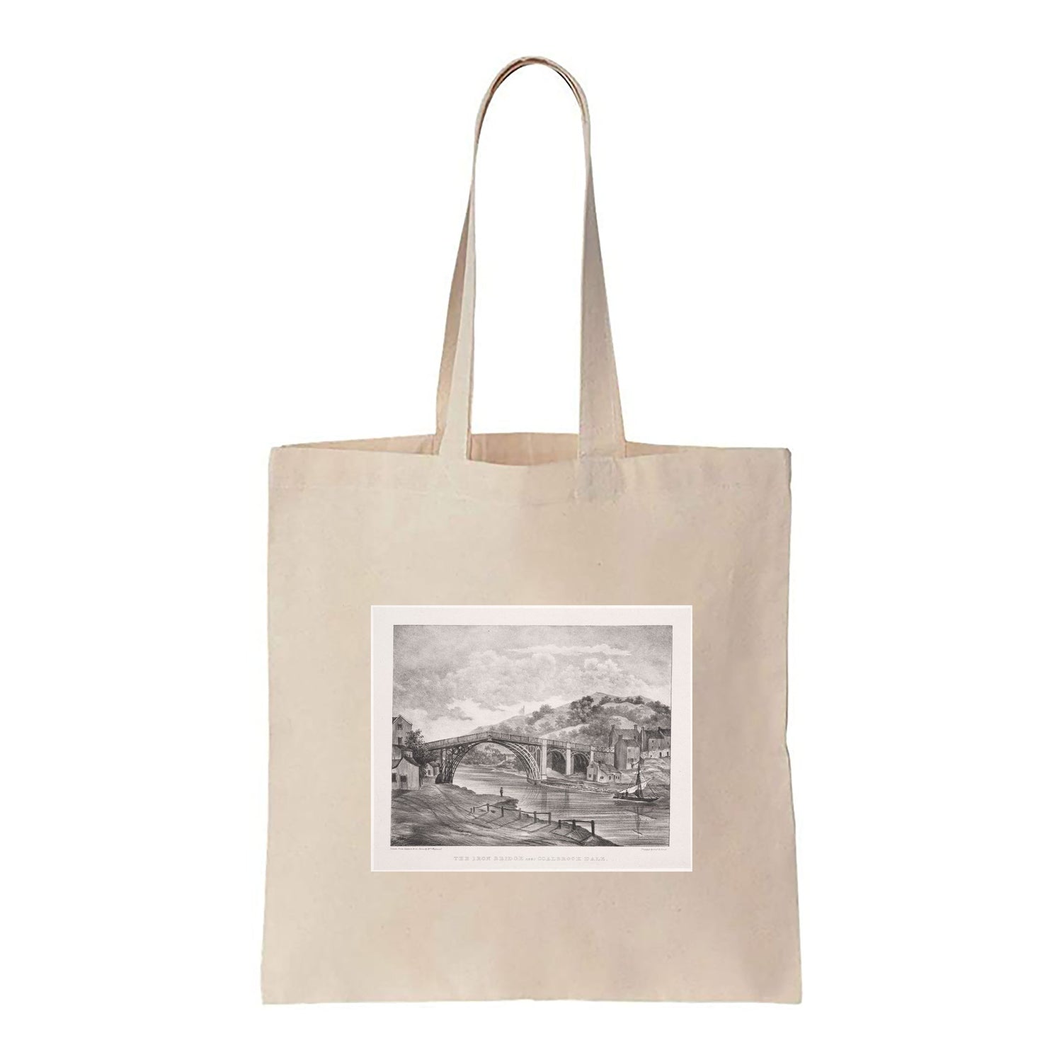 The Cast Iron Bridge over River Severn - Canvas Tote Bag