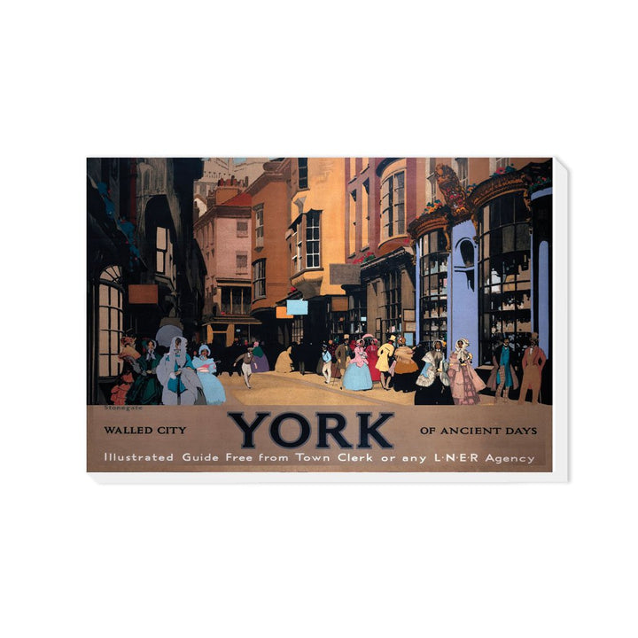 York, Walled City of Ancient Days - Canvas