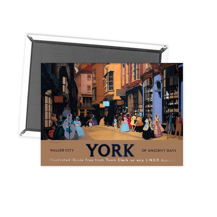 Walled City York of Ancient Days Fridge Magnet