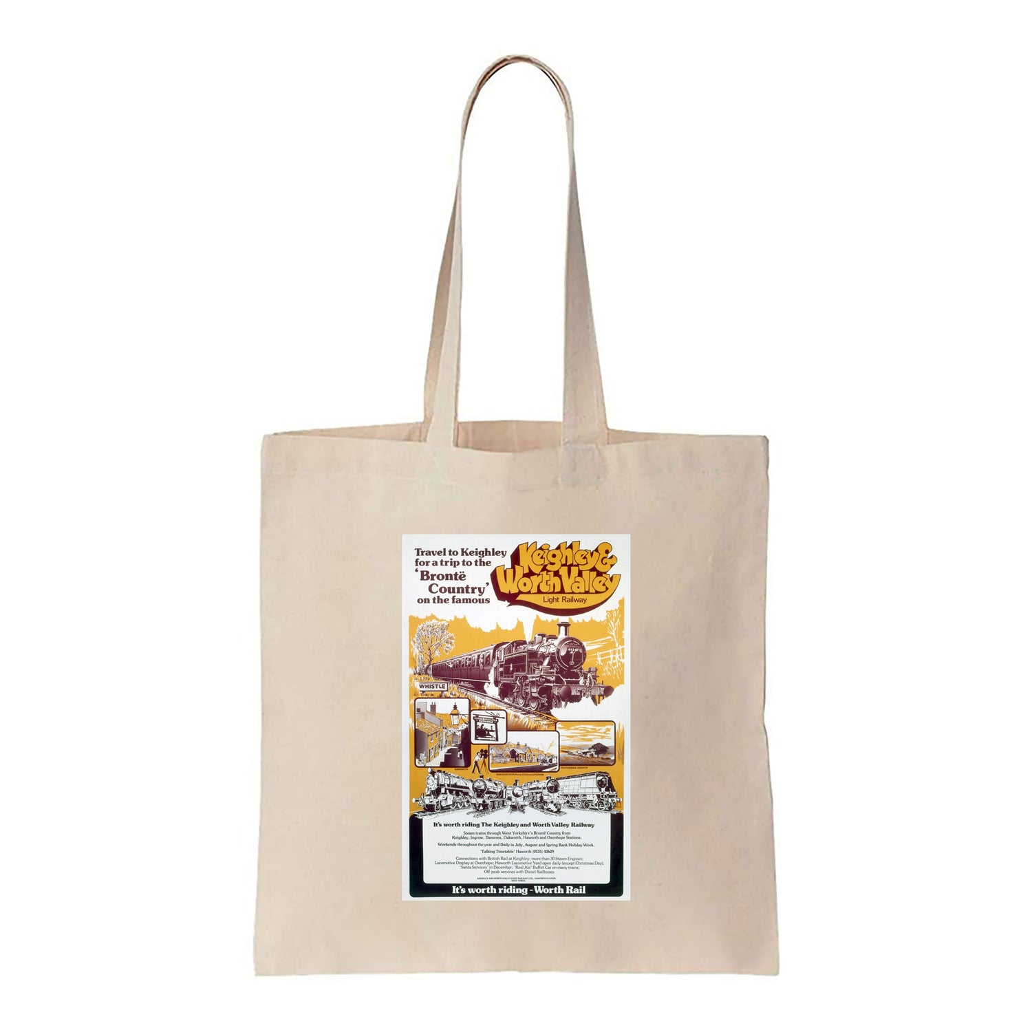 Keighley and Worth Valley Light Railway - Canvas Tote Bag