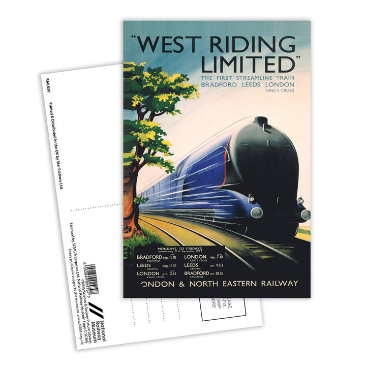 West Riding Limited - Leeds, Bradford, London Postcard Pack of 8