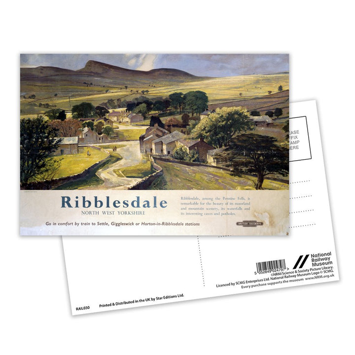 Ribblesdale, North West Yorkshire Postcard Pack of 8