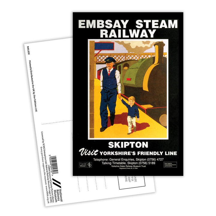 Embsay Steam Railway - Skipton Postcard Pack of 8