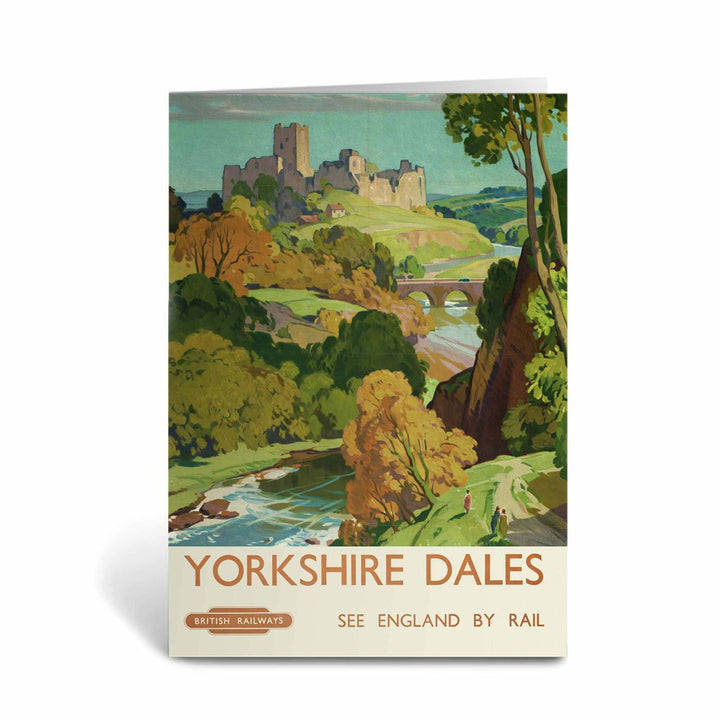 Yorkshire Dales, See England By Rail Greeting Card