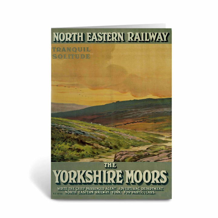 The Yorkshire Moors, Tranquil Solitude Greeting Card