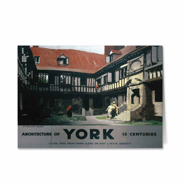 York, Architecture of 13 Centuries Greeting Card