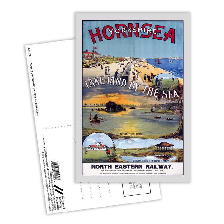 Hornsea, Yorkshire - Lake land by the Sea Postcard Pack of 8