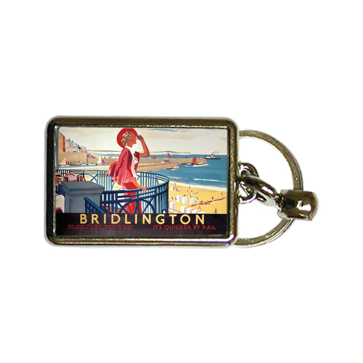 Bridlington - It's Quicker By Rail - Metal Keyring