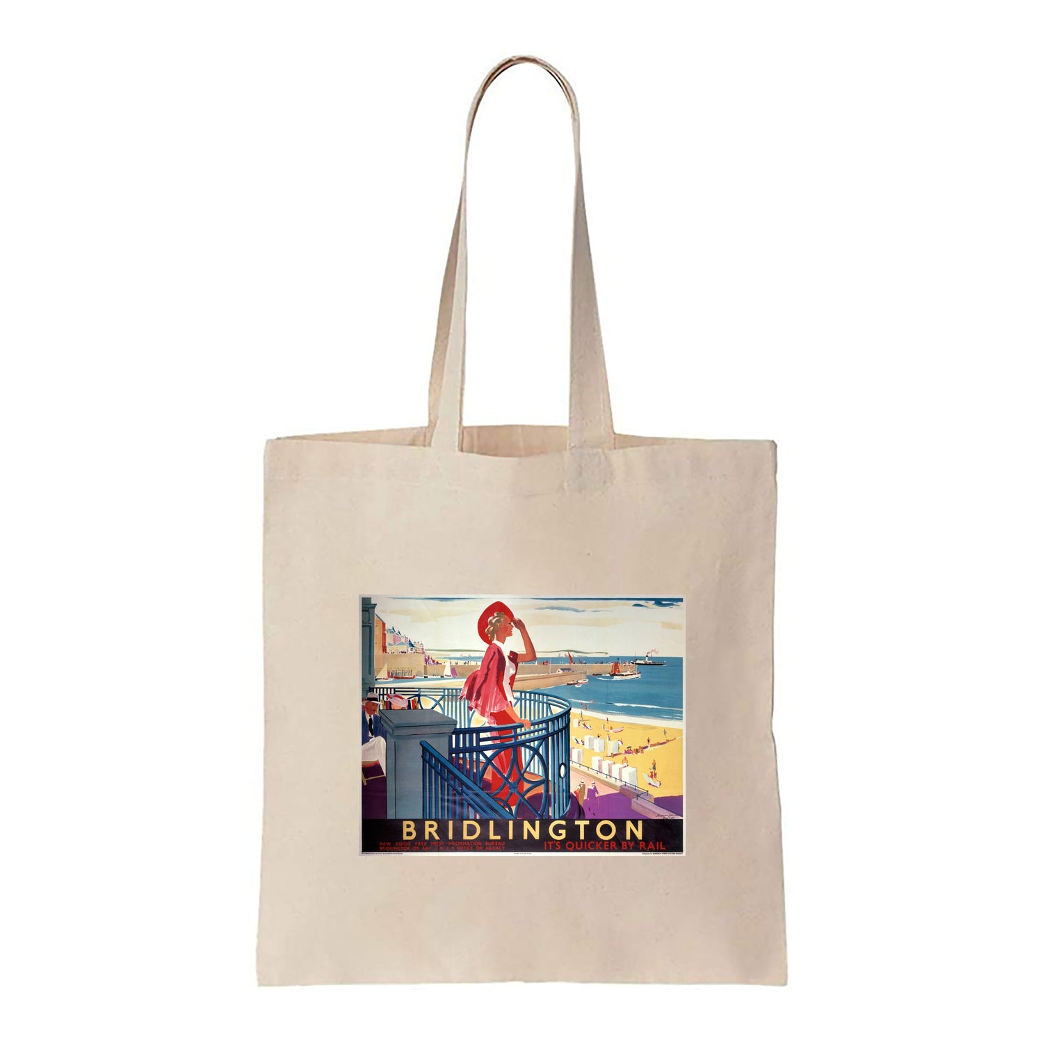 Bridlington - It's Quicker By Rail - Canvas Tote Bag