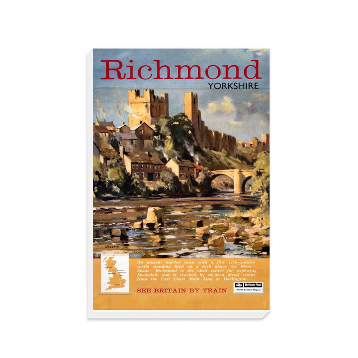 Richmond Yorkshire - See Britain By Train - Canvas