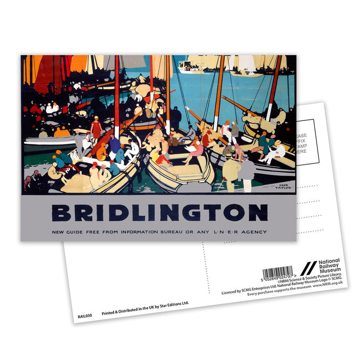 Bridlington - Busy Boats Postcard Pack of 8