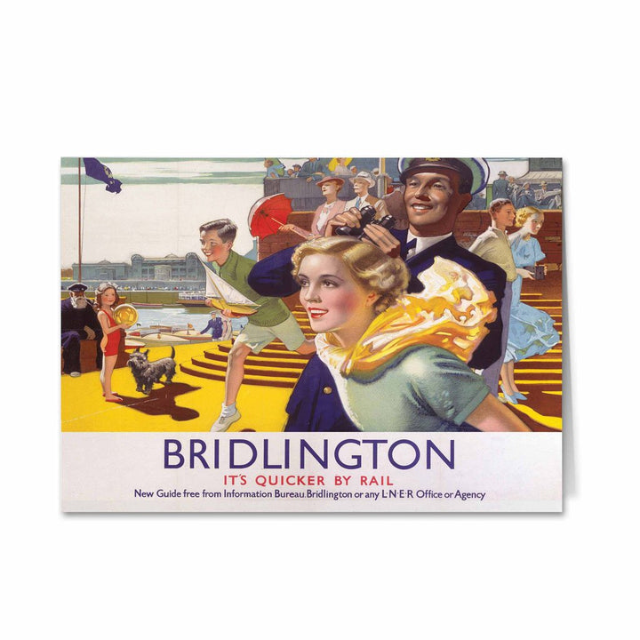 Bridlington - It's Quicker By Rail Greeting Card