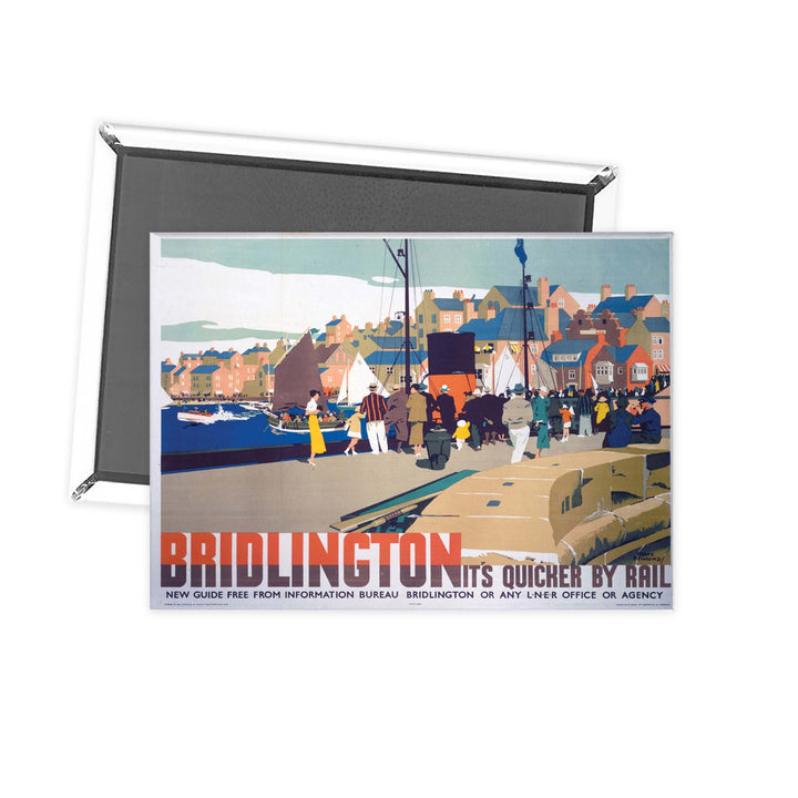 Bridlington It's Quicker By Rail Fridge Magnet