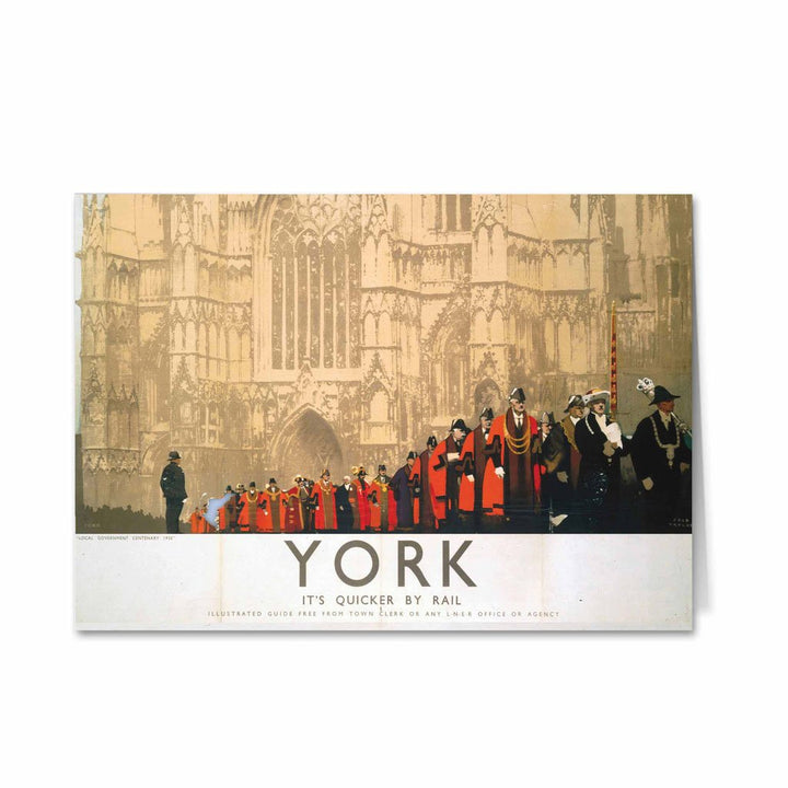 York, Cathedral Procession Greeting Card