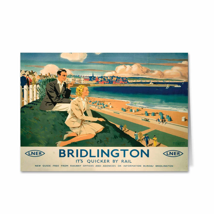 Bridlington - It's Quicker By Rail Greeting Card