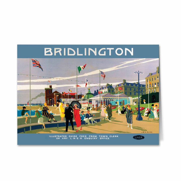 Bridlington Flags - LNER Greeting Card