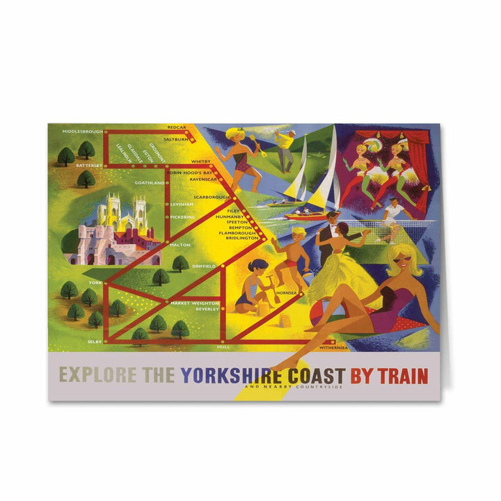 Explore the Yorkshire Coast by train Greeting Card