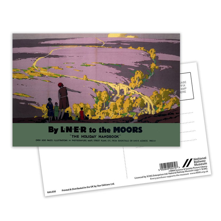 By LNER to the Moors Postcard Pack of 8