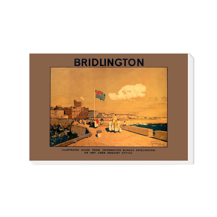 Bridlington Flag - It's Quicker By Rail - Canvas