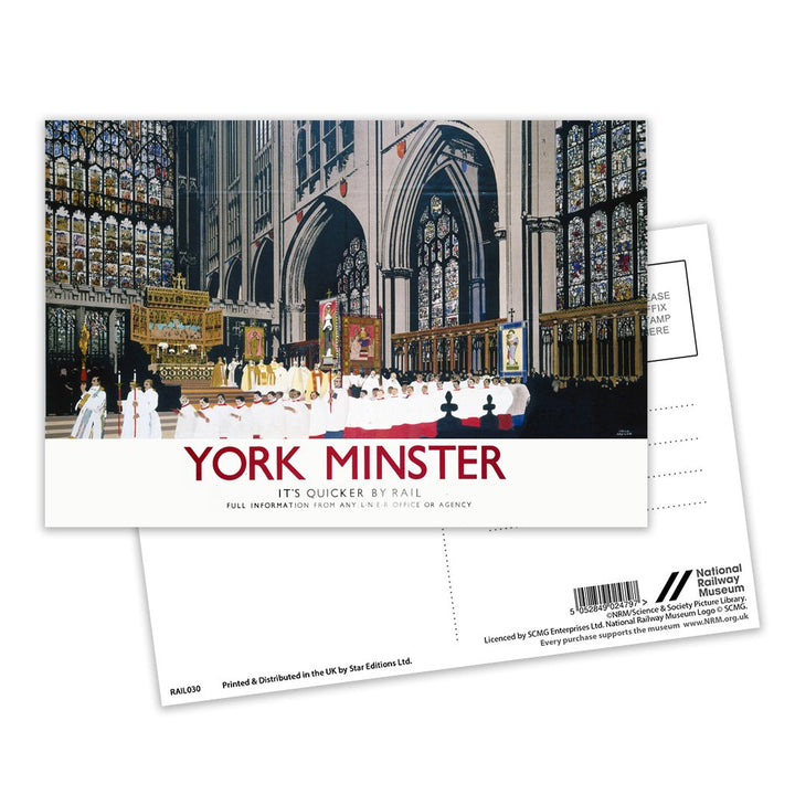 York Minster Postcard Pack of 8