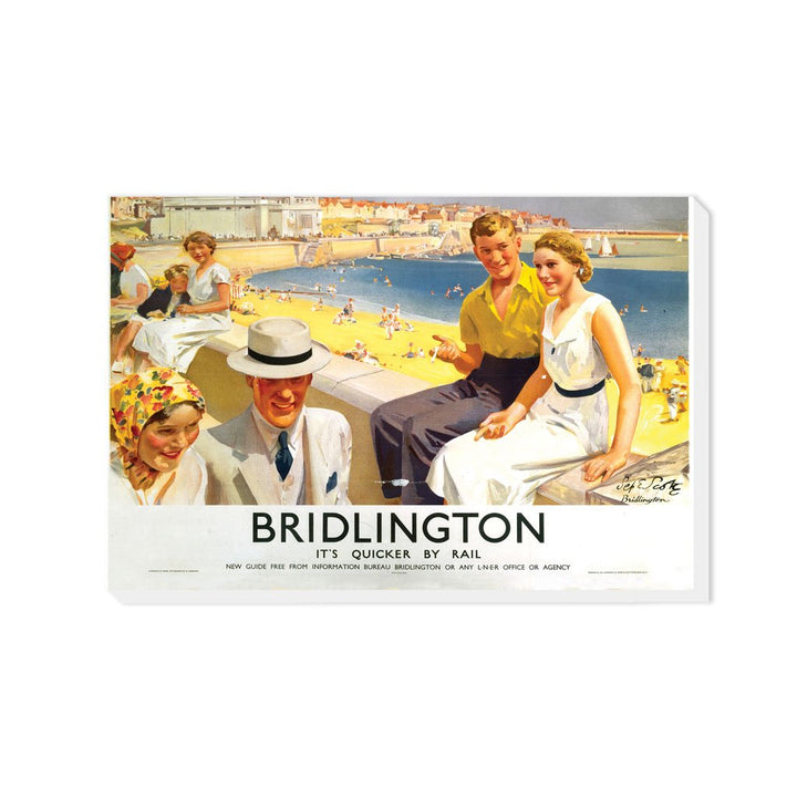 Bridlington - It's Quicker By Rail - Canvas