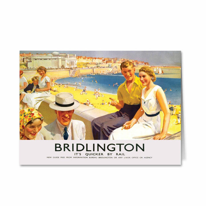 Bridlington - It's Quicker By Rail Greeting Card