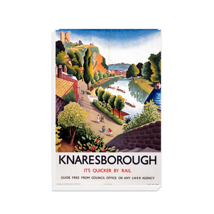 Knaresborough - It's Quicker By Rail - Canvas
