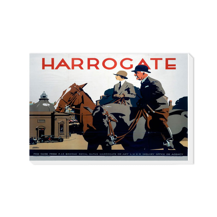 Harrogate, Couple on Horses - Canvas