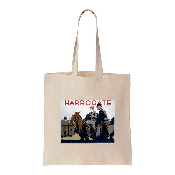 Harrogate, Couple on Horses - Canvas Tote Bag