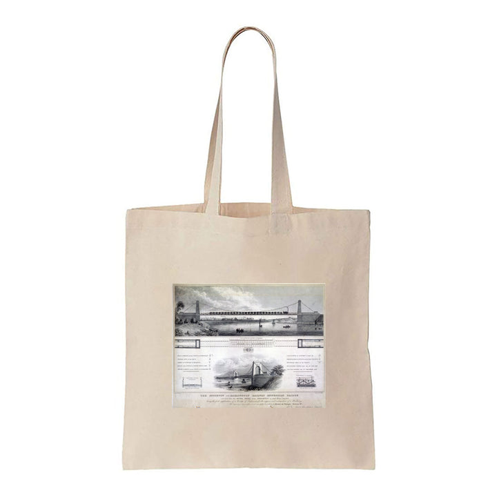 The Stockton and Darlington Railway Suspension Bridge - Canvas Tote Bag