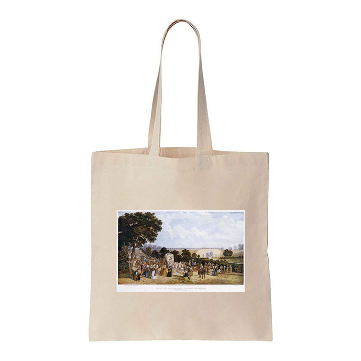 Opening of the First Public Railway - Stockton and Darlington - Canvas Tote Bag