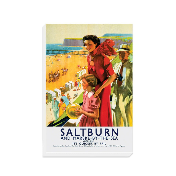 Saltburn and Marske by the Sea, Yorkshire - Canvas