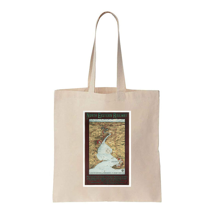 Middlesbrough, Hartlepool - The Tees Ports - Canvas Tote Bag