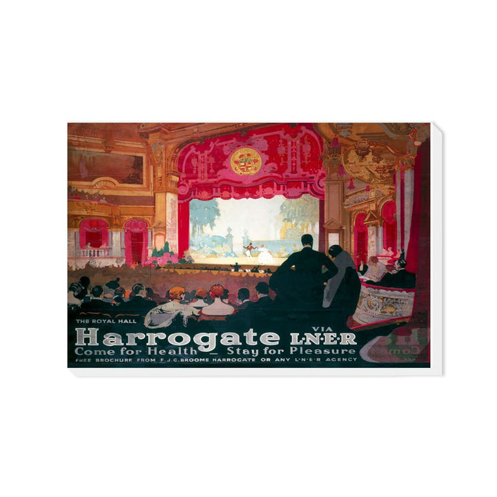 Harrogate Come for Health - The Royal Hall LNER - Canvas