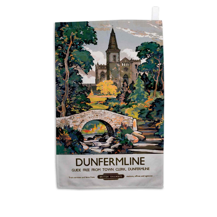 Dunfirmline, Fife British Railways - Tea Towel