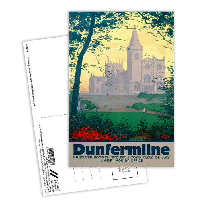 Dunfirmline LNER Postcard Pack of 8