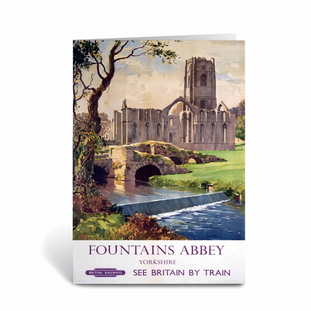 Fountains Abbey, Yorkshire Greeting Card