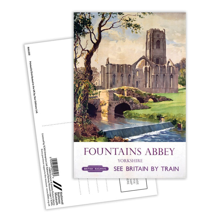 Fountains Abbey, Yorkshire Postcard Pack of 8