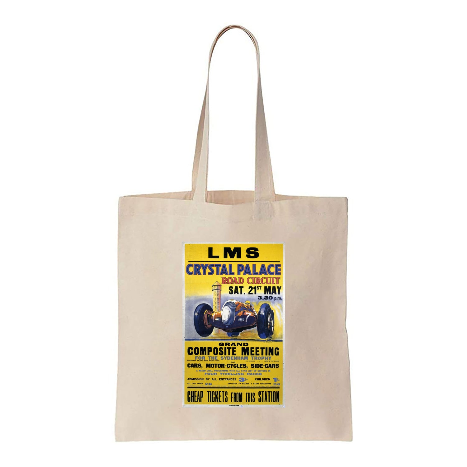 Crystal Palace Road Circuit - Canvas Tote Bag