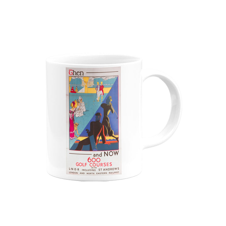 Then and Now Golf Courses Mug