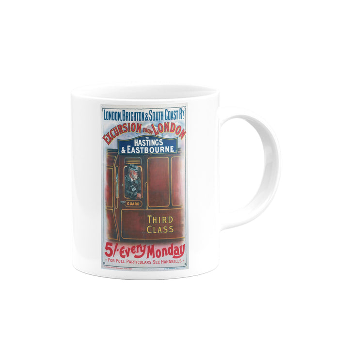 Excursion from London to Hastings and Eastbourne Mug