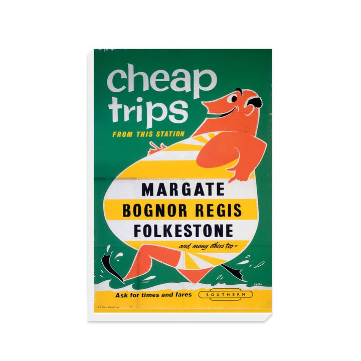 Cheap Trips to Margate, Bognor Regis, Folkestone - Canvas