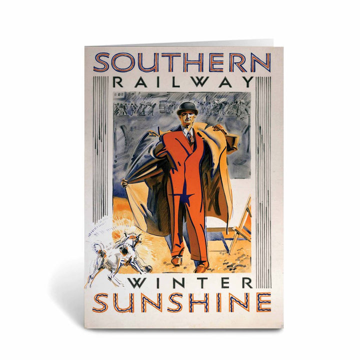 Winter Sunshine - Southern Railway Greeting Card