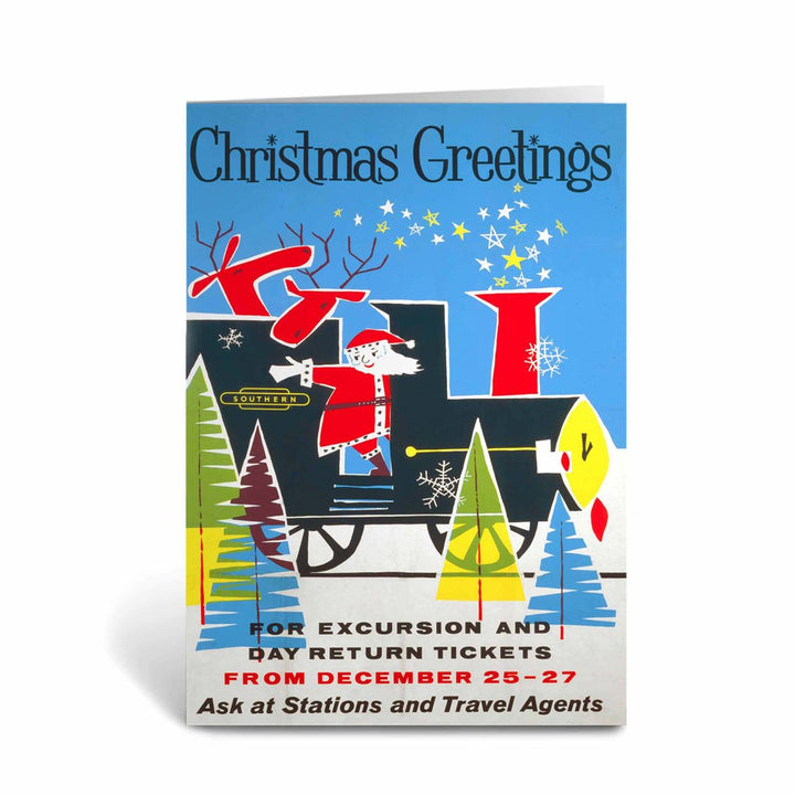 Christmas Greetings - Southern Railway Greeting Card