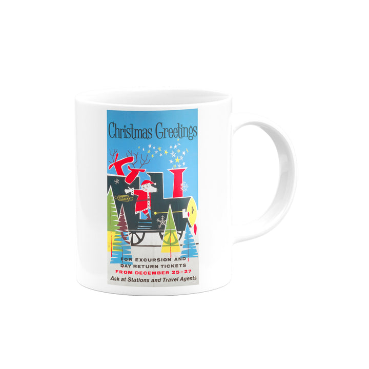 Christmas Greetings - Southern Railway Mug