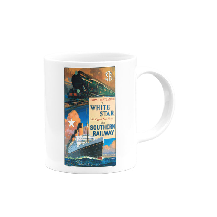 Cross the Atlantic by White Star - Southern Railway Mug