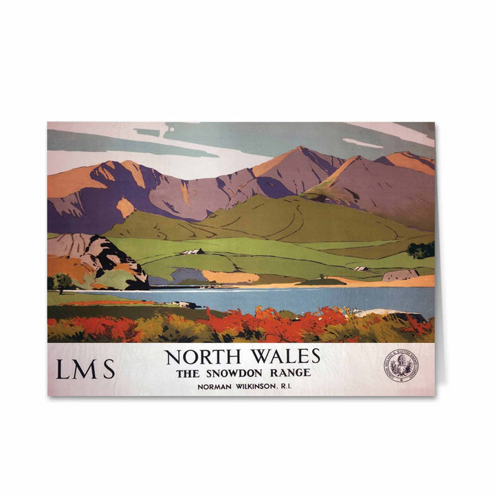 North Wales, the Snowdon Range Greeting Card