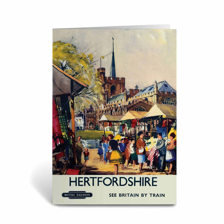 Hitchin, Hertfordshire - See Britain By Train Greeting Card